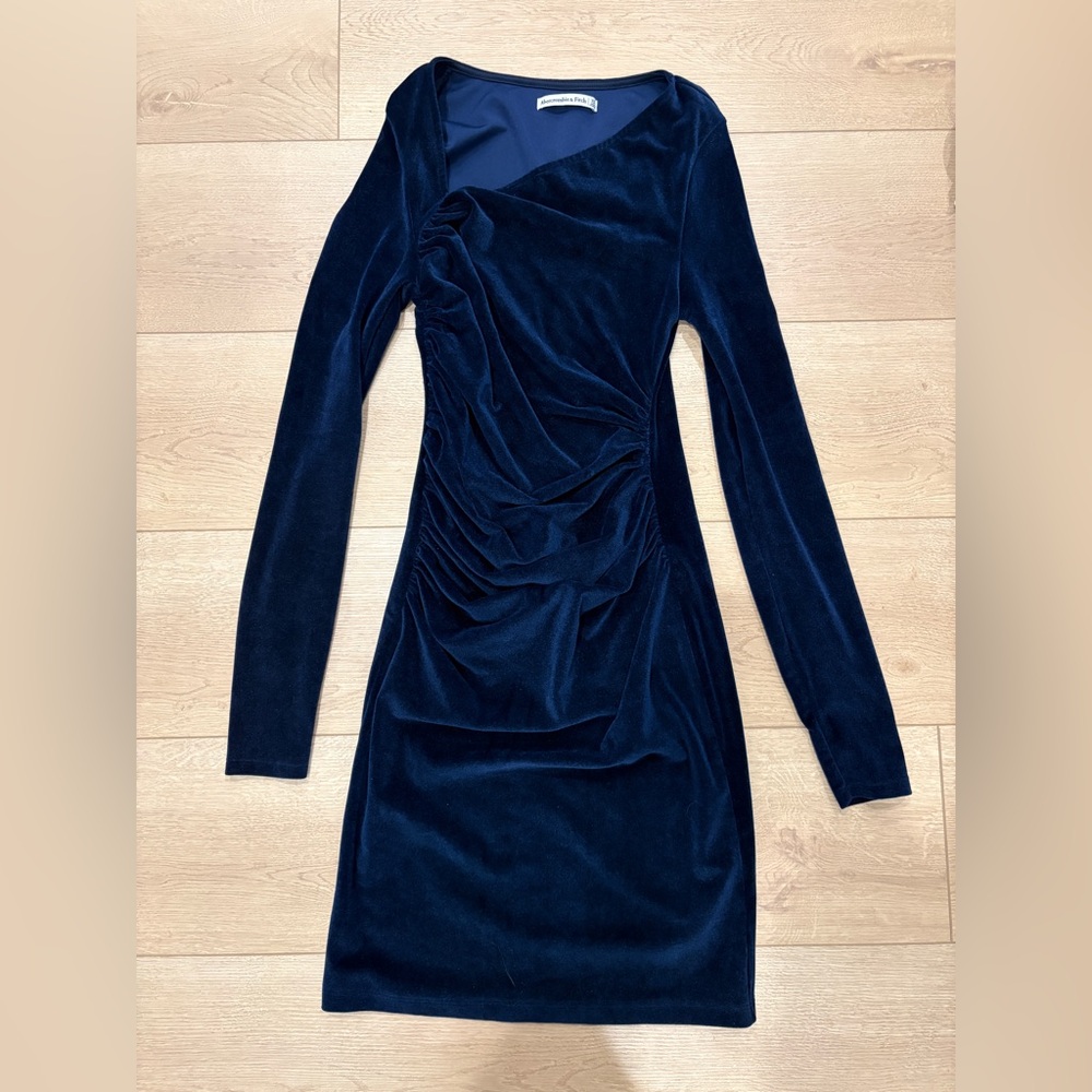 Abercrombie & Fitch Midnight Blue Velvet Dress